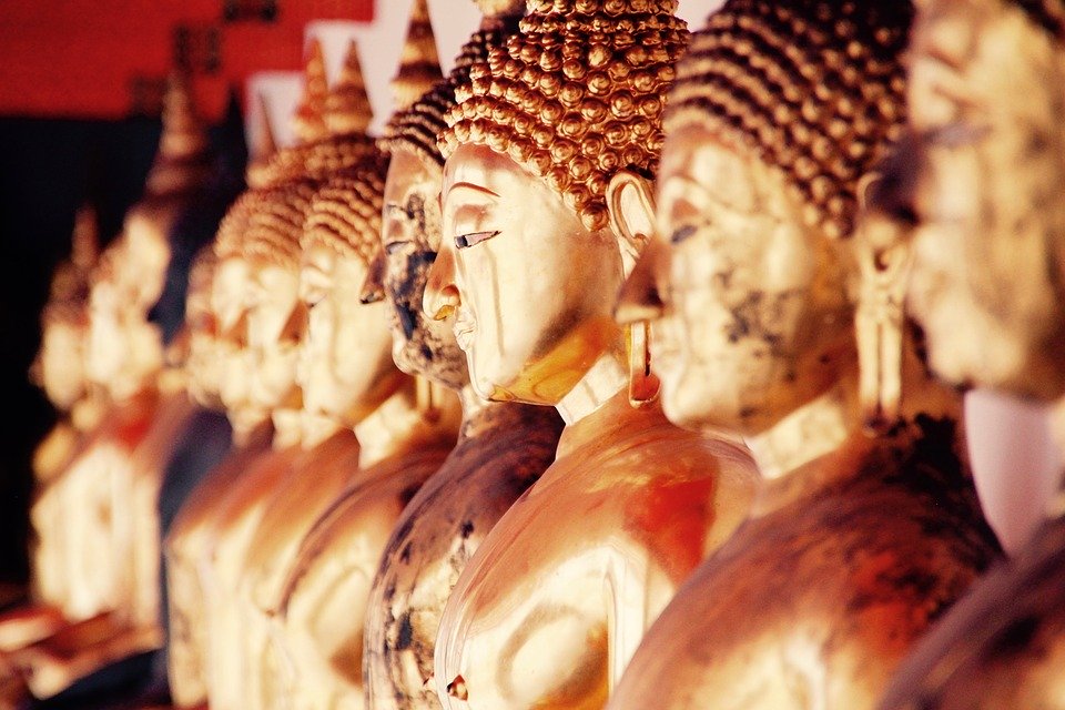 Bangkok, Buddha, Gold, Meditation, Buddhism, Thailand