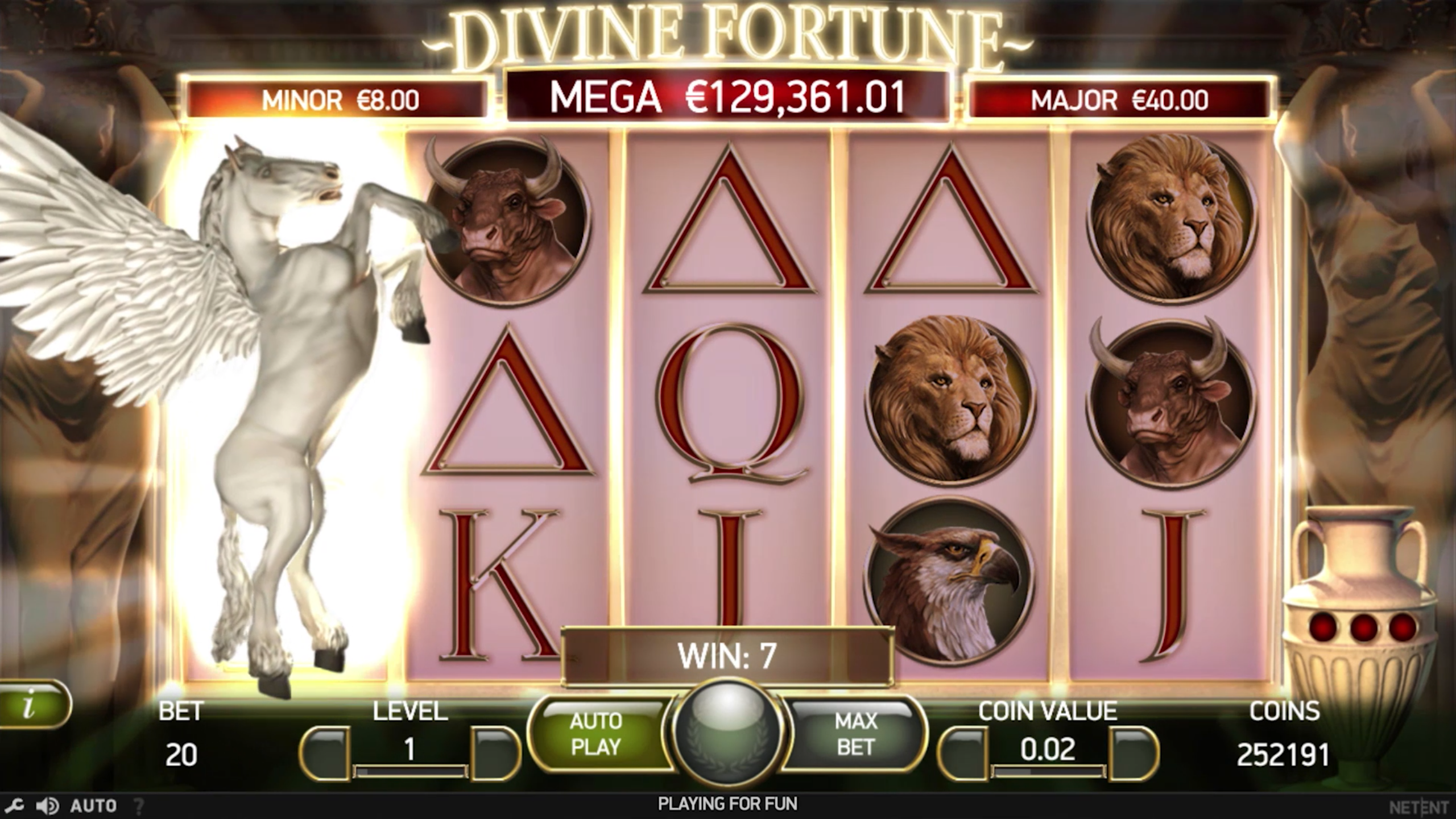 казино с игрой divine fortune